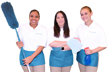 smiling house cleaners